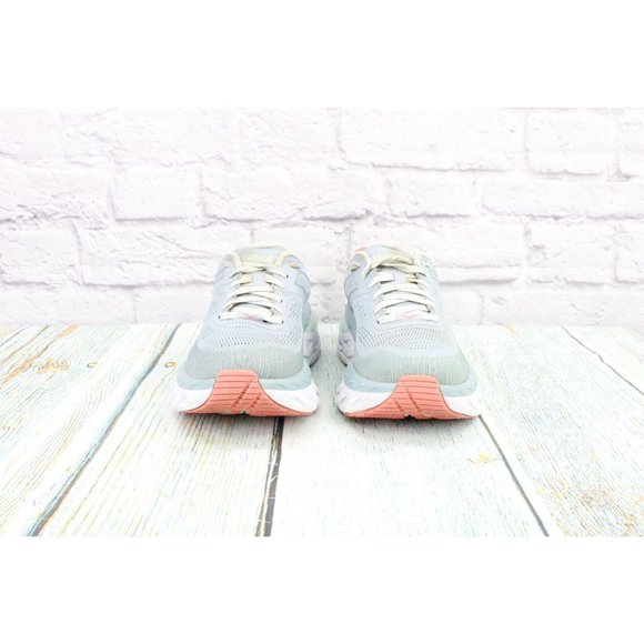 Hoka One One W Bondi 7 Gray Lunar Rock Mesh Breathable Running Shoes 7 D - Picture 4 of 8